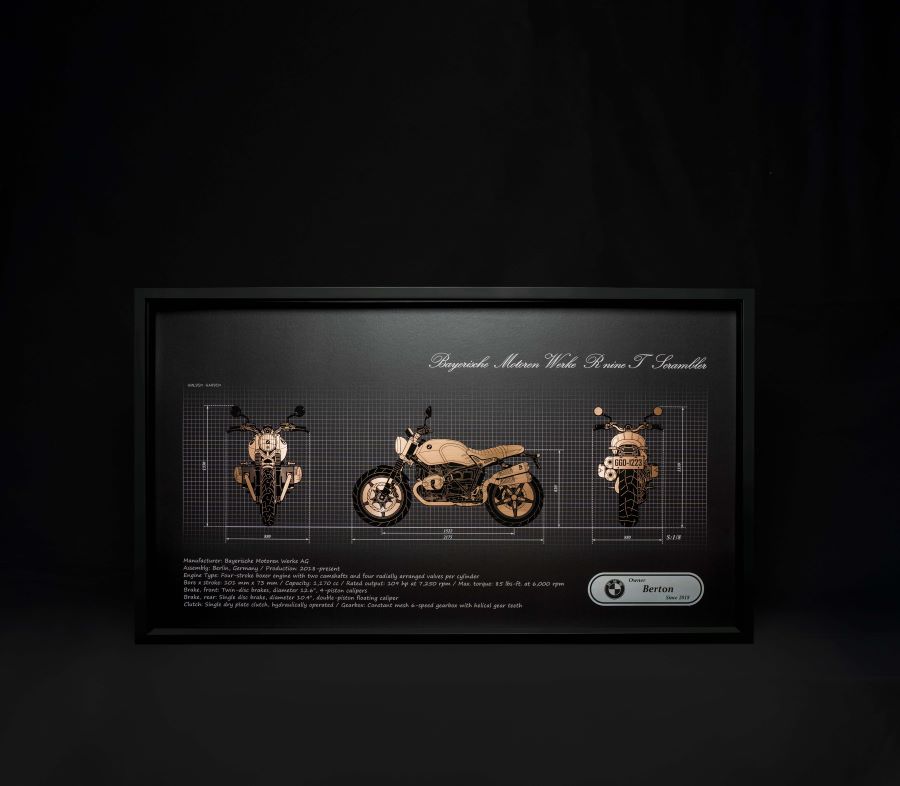 Custom automotive artwork